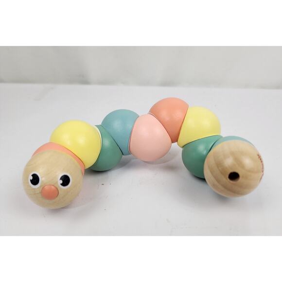 Classic World 54235 Wooden Babies, Toddlers and Kids, Twist Caterpillar (Pastel) - Picture 2 of 6